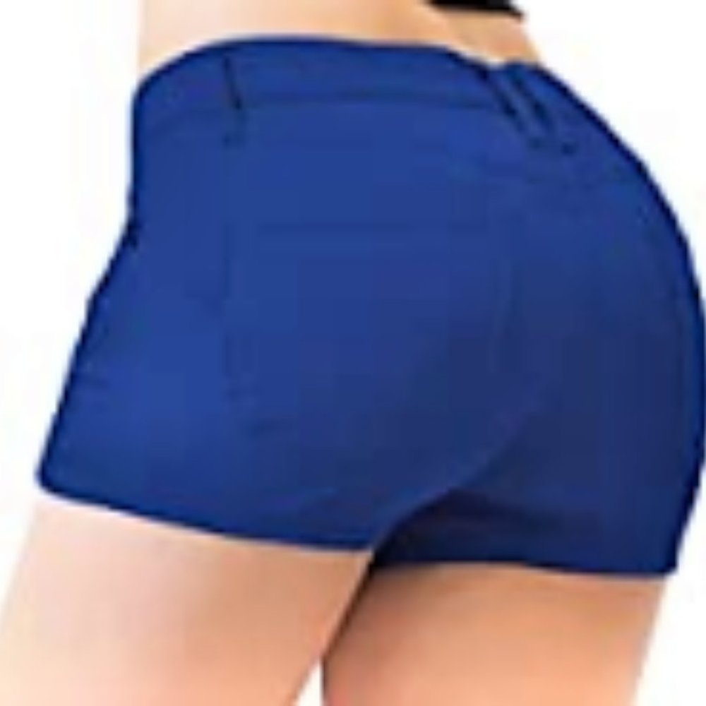 Butt Lifting Stretch Twill/Denim Shorts